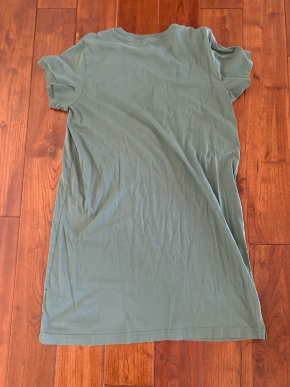 Pact Tee Dress Women’s Size L Dark Forest Softspun Organic Cotton Casual Pocket - Picture 8 of 11